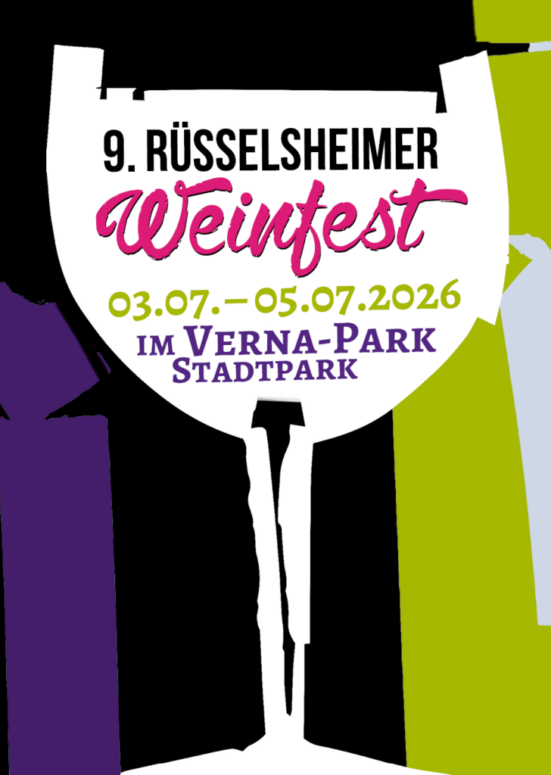 Weinfest Banner Social 9. Rüsselsheimer WINE-fest der WINE-crew im Stadtpark / Verna-Park